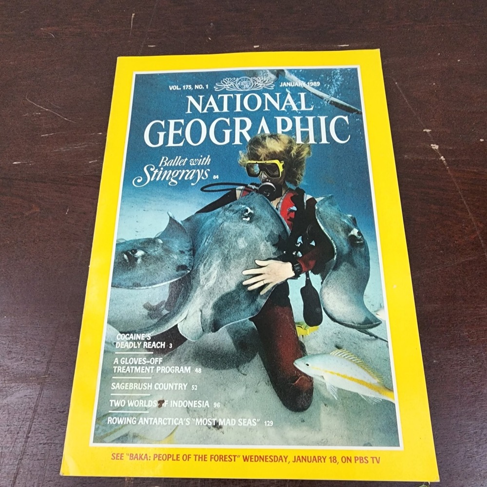National Geographic Magazine May 1989 No Map